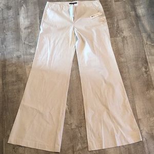 Theory Wide Leg Khaki Dress Pants